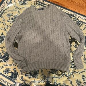 Polo by Ralph Lauren Men's Gray Crewneck Sweater